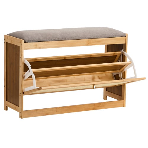 70cm Reine Bamboo Shoe Storage Bench