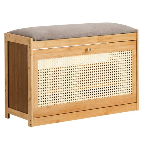 70cm Reine Bamboo Shoe Storage Bench