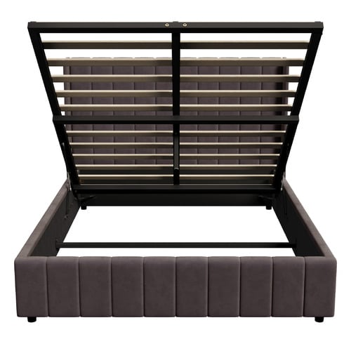 Meier-Velvet-Gas-Lift-Storage-Bed-Frame