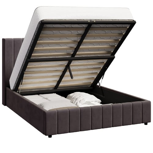 Meier-Velvet-Gas-Lift-Storage-Bed-Frame