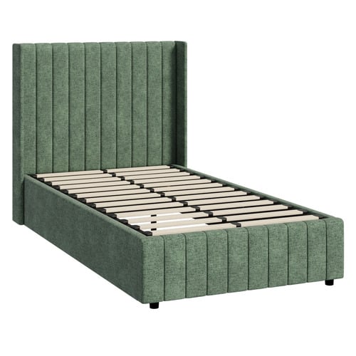 Meier Chenille Gas Lift Storage Bed Frame
