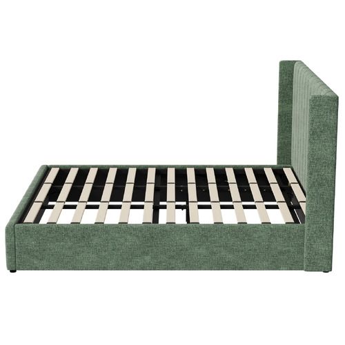 Meier Chenille Gas Lift Storage Bed Frame