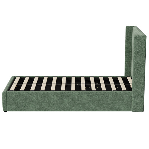 Meier Chenille Gas Lift Storage Bed Frame