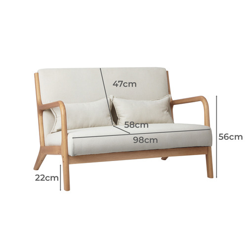 Adeare 2 Seater Upholstered Sofa