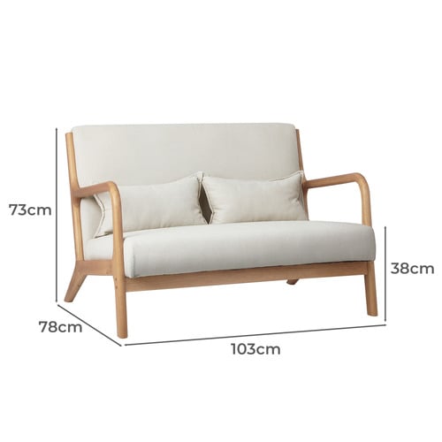 Adeare 2 Seater Upholstered Sofa