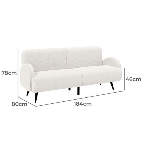 Kian 3 Seater Boucle Sofa
