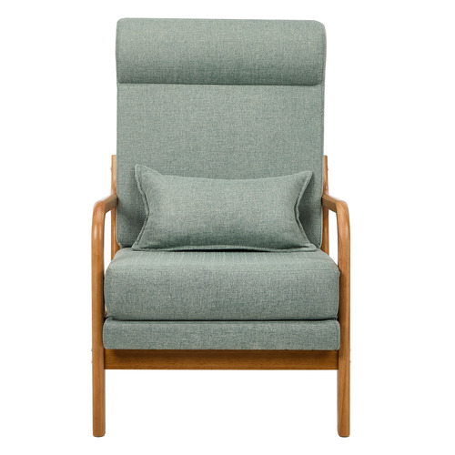 Mayfield Linen-Look Armchair with Lumbar Cushion