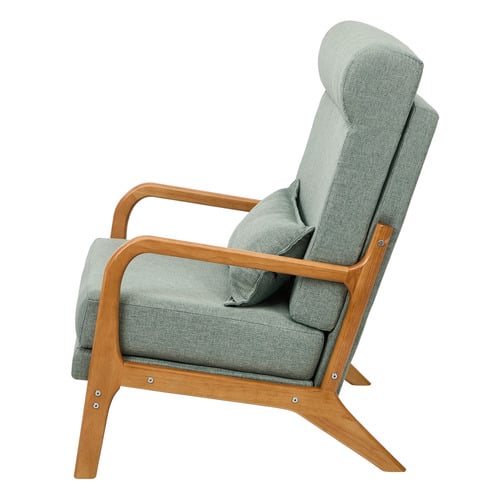 Mayfield Linen-Look Armchair with Lumbar Cushion