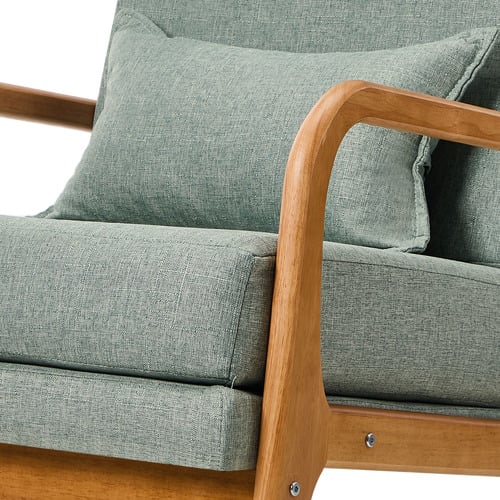 Mayfield Linen-Look Armchair with Lumbar Cushion