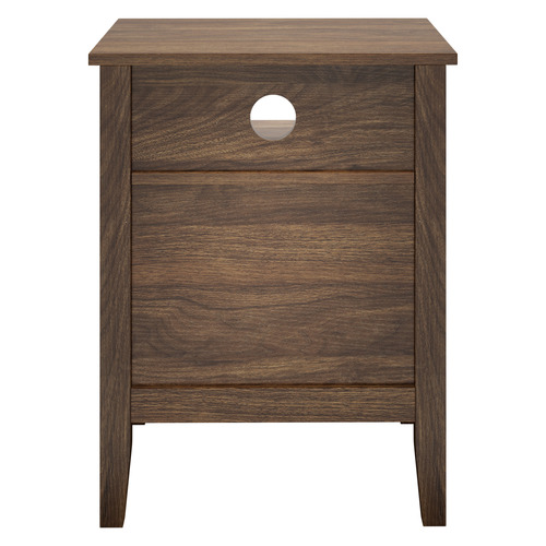 Andes 2 Drawer & Shelf Bedside Table