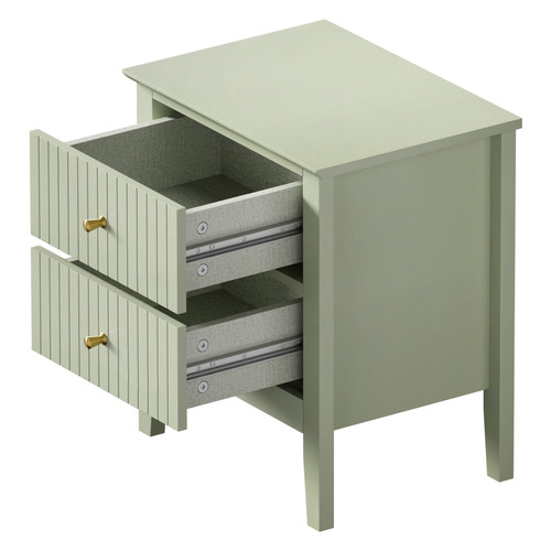 Andes 2 Drawer Bedside Table