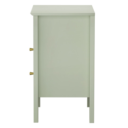 Andes 2 Drawer & Shelf Bedside Table