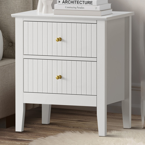 Andes 2 Drawer Bedside Table