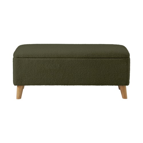 Robin Eucalyptus Wood Storage Ottoman Bench