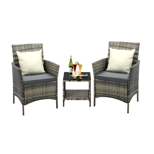 2 Seater Niall PE Rattan Outdoor Lounge Set
