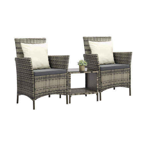2 Seater Niall PE Rattan Outdoor Lounge Set