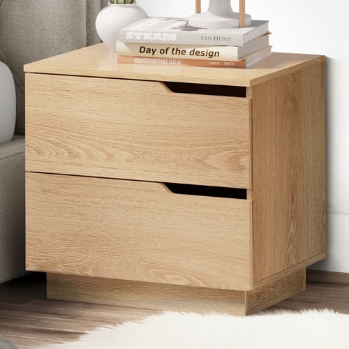 Aeliana 2 Drawer Bedside Table