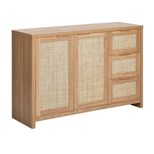 Isleen 2 Door 3 Drawer Rattan Sideboard