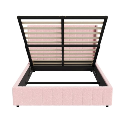 Pink Meier Boucle Gas Lift Storage Bed