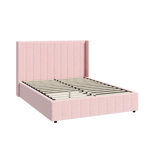 Pink Meier Boucle Gas Lift Storage Bed