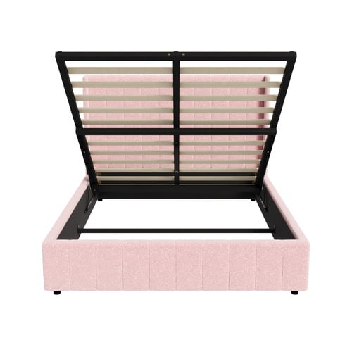 Pink Meier Boucle Gas Lift Storage Bed