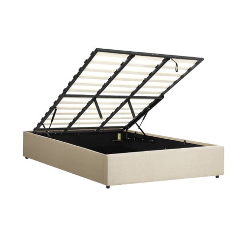 Beige Aldan Gas Lift Storage Bed Base