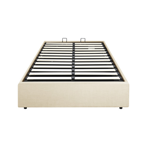 Beige Aldan Gas Lift Storage Bed Base