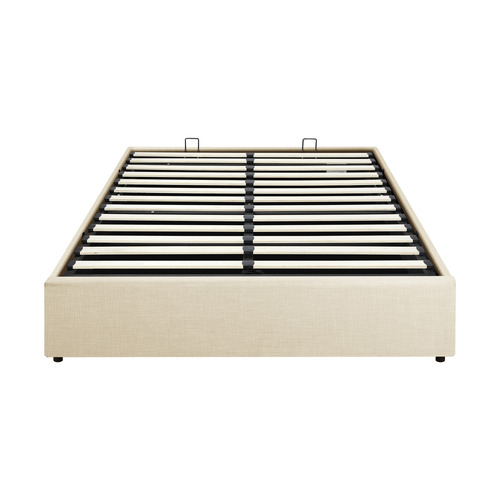 Beige Aldan Gas Lift Storage Bed Base