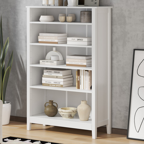 Portia-5-Shelf-Bookcase