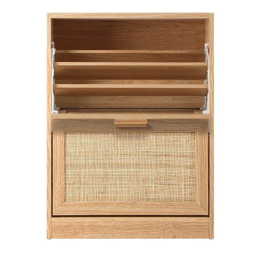 Holly 2 Door Rattan Shoe Cabinet