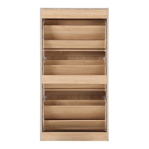 Holly 3 Door Rattan Shoe Cabinet
