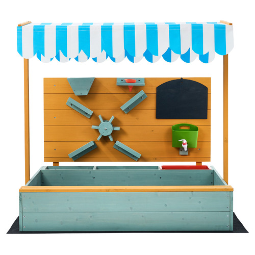 Kylene Fir Wood Sandpit with Canopy