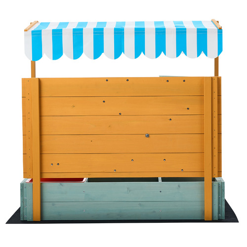 Kylene Fir Wood Sandpit with Canopy