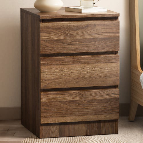 Carolla 3 Drawer Bedside Table