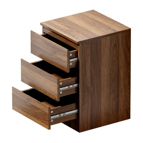 Carolla 3 Drawer Bedside Table