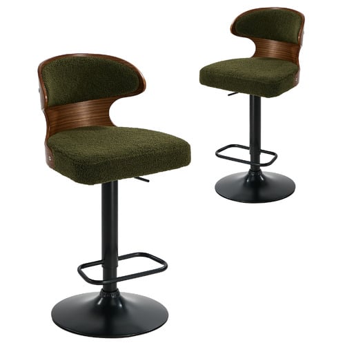 Abrie Boucl&eacute; Adjustable Bar Stools