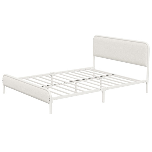 Gabrielle Sherpa Platform Bed with Underbed Storage