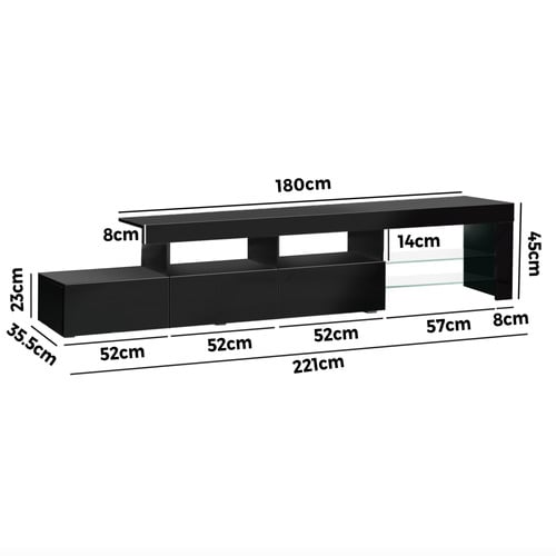 Adela Entertainment Unit with LED