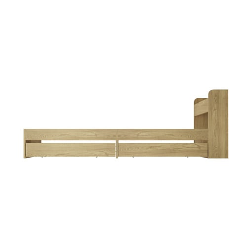 Natural Cassandra Bed with USB Port & Drawers