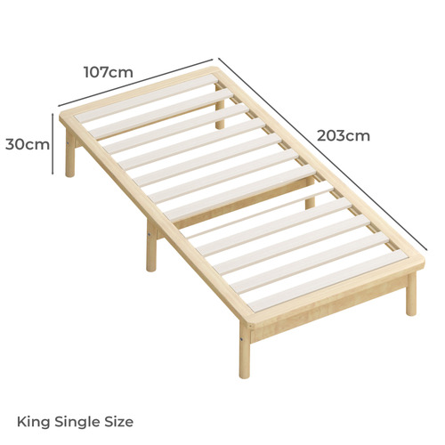 Ellisha Pine Wood Bed Base