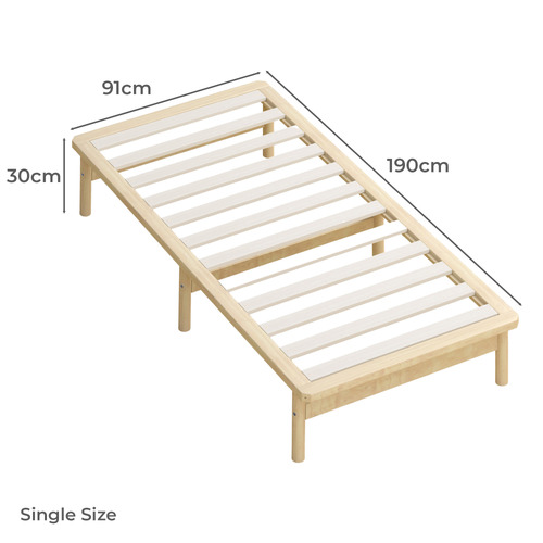Ellisha Pine Wood Bed Base