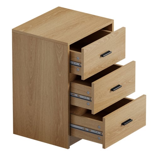 Arlo 3 Drawer Bedside Table