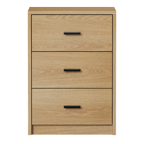Arlo 3 Drawer Bedside Table