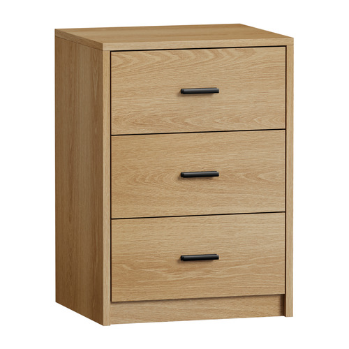 Arlo 3 Drawer Bedside Table