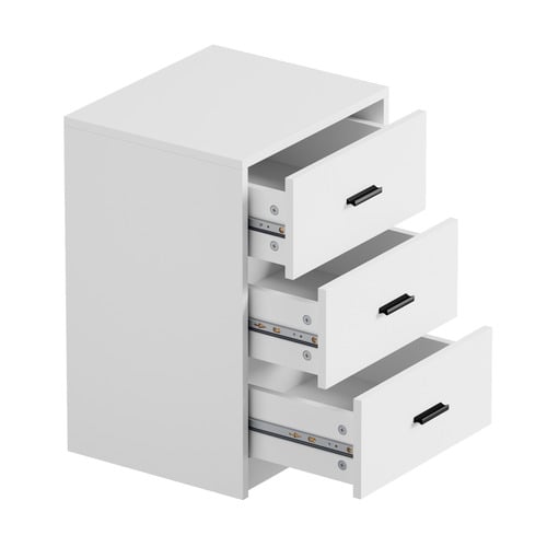 Arlo 3 Drawer Bedside Table