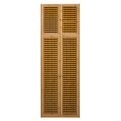 Fenric 4 Door Bamboo Wardrobe