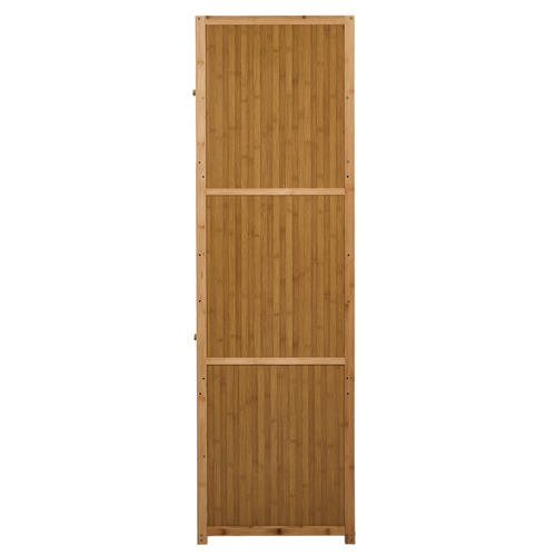 Fenric 4 Door Bamboo Wardrobe