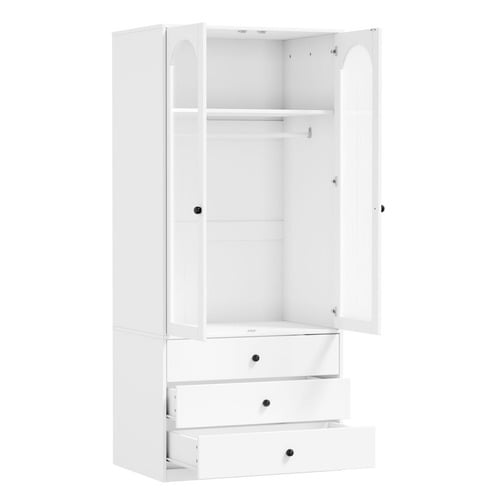 Roswen 2 Door 3 Drawer Wardrobe
