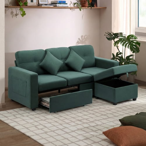Kiva 3 Seater Sofa & Ottoman Set