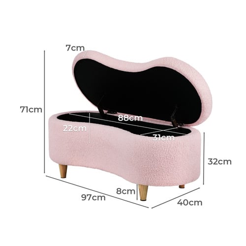 Eoin Teddy Storage Ottoman Bench
